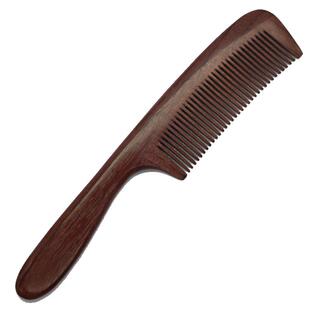 紫檀木天然沉贵宝木牛角梳男士短发防静电家用清洁专业护理木梳子