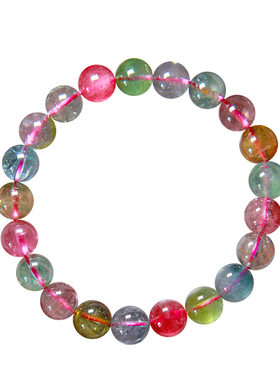 瓦萨比碧玺手链水晶送礼物手串