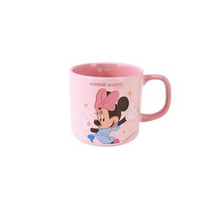迪士尼米奇咖啡马克杯精美陶瓷杯情侣一对高颜值可爱把手喝水杯