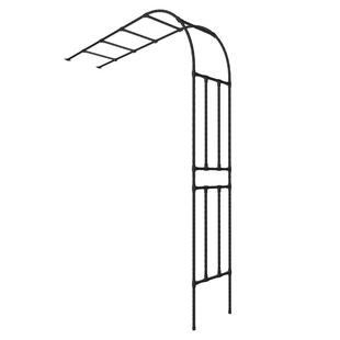 爬藤架半边拱门花架月季铁艺户外植物阳台半拱形葡萄藤架单边支架