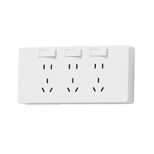 扩展式插座86型明装原位替换拓展插座插排带开关面板多功能多孔位