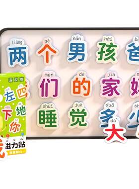 2-6岁幼儿识字磁力贴光滑无毛刺