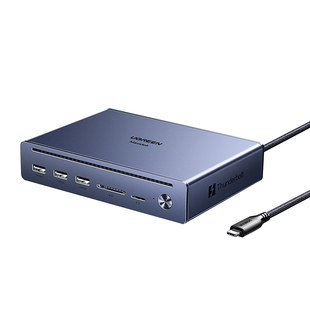 绿联适用雷电5扩展坞120Gbps高速传输8K30Hz投屏四屏异显千兆网口拓展Thunderbolt接口苹果MacbookM5Pro/Win