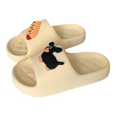 细细条趣味狗狗情侣居家凉拖鞋