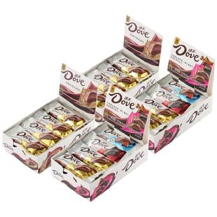 德芙巧克力盒装排块224g巧克力纯可可脂牛奶巧克力黑巧白巧零食