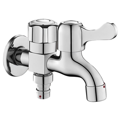 一进二出水龙头三通双控双出水