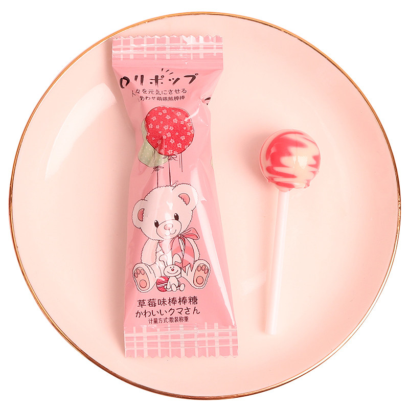 儿童棒棒糖牛奶混合口味糖果