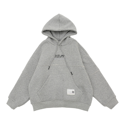 男童加绒卫衣一体绒外套套头上衣