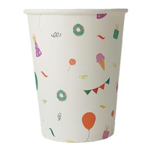 纸盘一次性生日布置甜品台摆件展示架儿童派对餐具蛋糕碟子野餐盘