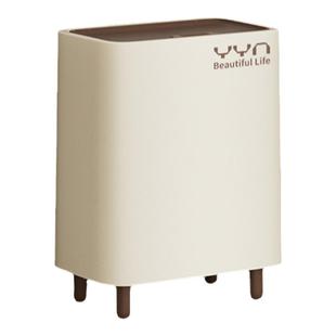 YYN家用卫生间夹缝带盖垃圾桶大号方形12L厨房轻奢高颜值大容量桶