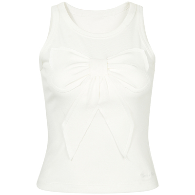 GUUKAHERO圆领立体蝴蝶结背心