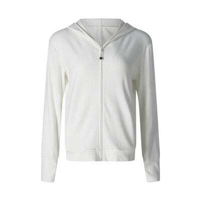 针织拉链外套户外运动休闲连帽