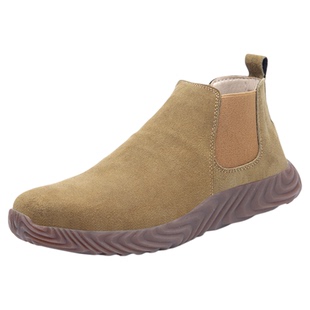 劳保鞋男四季款轻便防臭电焊工防砸防刺冬季加绒工地工作一脚蹬