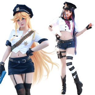 【漫囧】吊带袜天使cos服 潘迪史朵巾警官制服 cosplay女装 现货