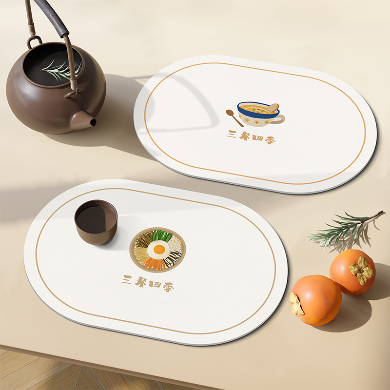 现代简约餐垫 防水防油家用餐盘垫加厚隔热西餐垫餐桌碗垫隔热垫