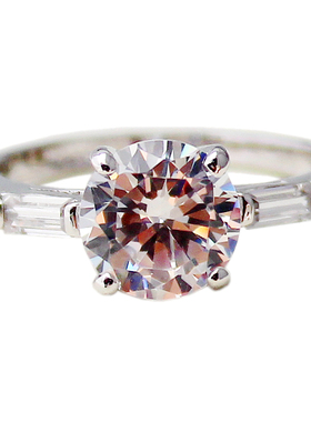 欧美风八心八箭婚礼仪式钻石戒指