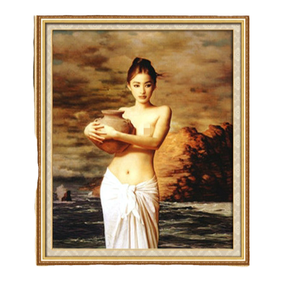 北欧客厅2025十字绣油画新款自己