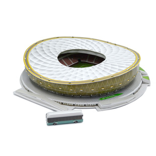 卡塔尔卢赛尔球场模型立体拼图世界杯足球主体育场球迷礼物纪念品