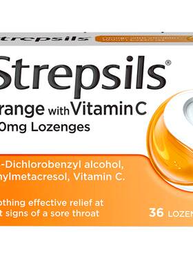 Strepsils使立消英国进口润喉糖慢性咽炎喉咙痛含片缓解嗓子咳嗽
