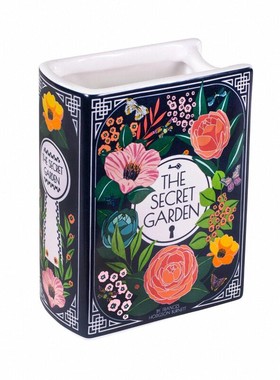 秘密花园陶瓷书本花瓶家居装饰