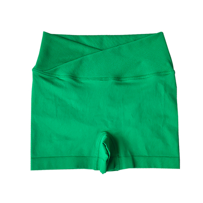 女运动跑步三分裤速干交叉腰