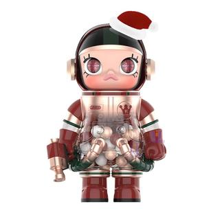 POPMART泡泡玛特MEGA珍藏 SPACE MOLLY圣诞2024手办400%潮玩大娃
