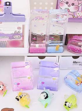 可爱油漏流沙摆件桌面系列熊猫玩具沙漏礼物计时器液体摆件滴油