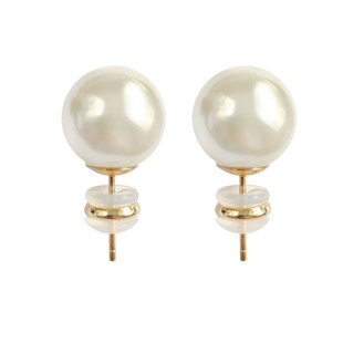 奥米迪奥复古珍珠女耳钉fever同款高级感轻奢正圆球耳环日韩耳饰
