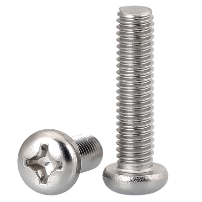 304不锈钢十字圆头螺丝螺母加长