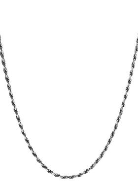 原版邓为同款项链复古做旧麻花链