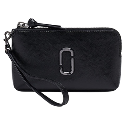 【礼物】MARC JACOBS/莫杰 MJ 牛皮纯色简约钱包卡包零钱包