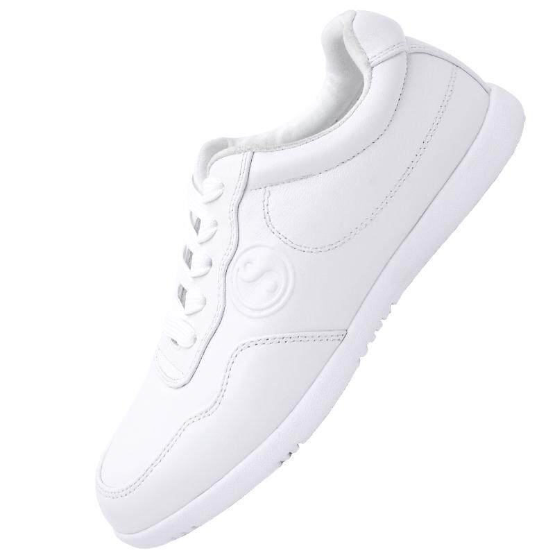 太极鞋男女头层真牛皮EVA底武术鞋太极拳鞋八段锦练功鞋透气板鞋