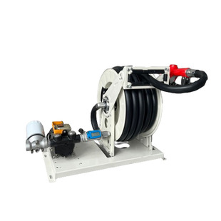加油机自动收卷器12v24v220v电动柴油抽油泵大流量计量农业卷盘机