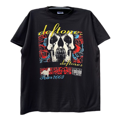 Deftones超凡乐团新金属复古文化经典周边vintage古着短袖T恤