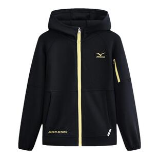 Mizuno美津浓儿童外套针织拉链拼色潮酷男童女童休闲百搭户外舒适