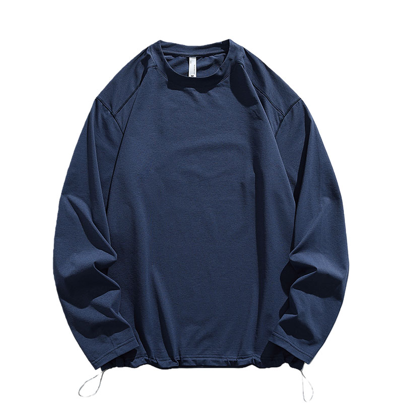 FHNNUI速干长袖T恤男宽松纯色上衣春秋情侣衣服 户外登山打底衫女