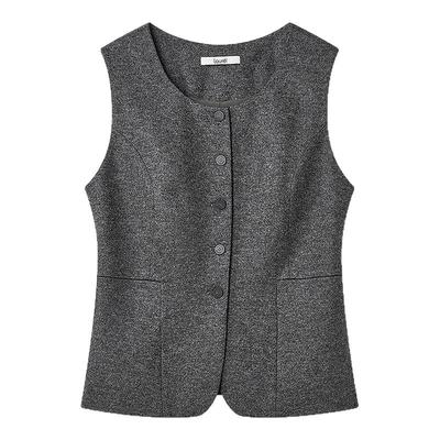 【绵羊毛】Laurel劳芮新款复古简约单排扣马甲女LWD366B06000