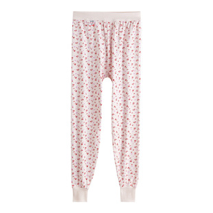 100%全棉中老年人女式秋裤纯棉高腰妈妈老式宽松款线裤老太太毛裤