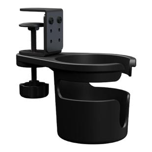 办公室桌面固定水杯架桌边收纳水杯夹支架水杯托架电脑书桌置物架