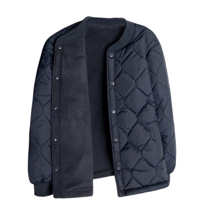 秋冬季加绒加厚中老年羽绒棉服