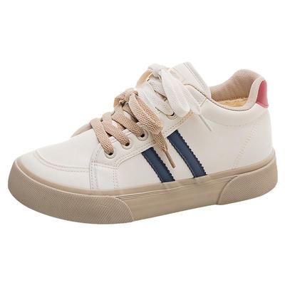 人本2024新款秋季厚底帆布鞋