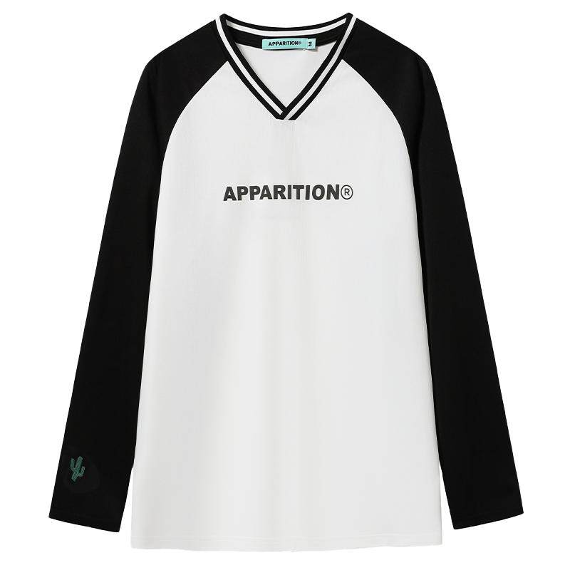 【限时清仓】APPARITION 运动风 足球服 薄款透气 插肩袖长袖T恤