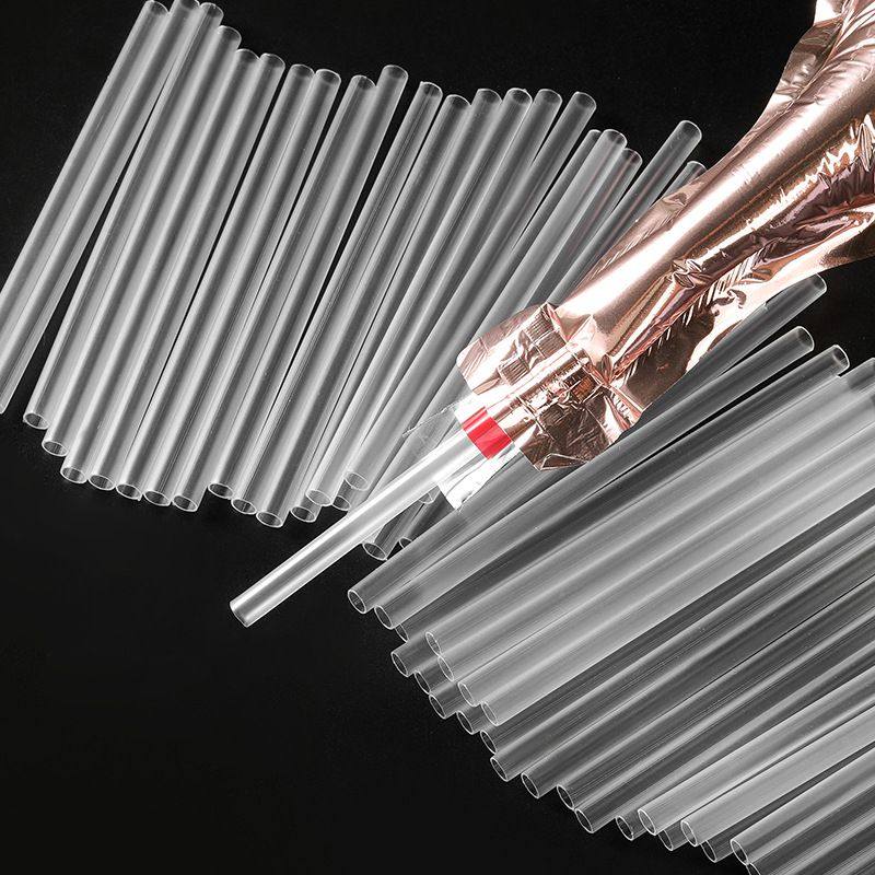 厂家现货批发铝箔气球吹管子塑料管气管吹气气球打气适用透明PP