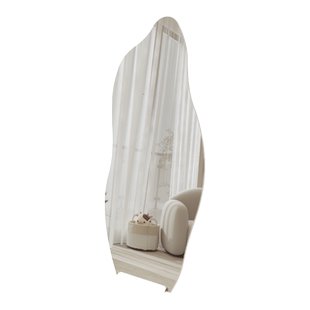 镜子轻奢全身镜家用穿衣卧室壁挂贴墙服装店不规则异形网红落地镜