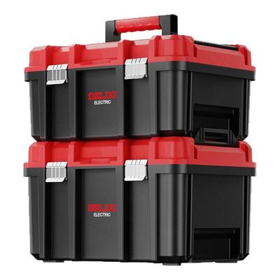 德力西宽体工具箱家用多功能五金收纳盒工业级电锤箱电动工具大号
