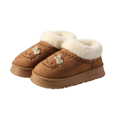 三丽鸥短筒凯蒂猫雪地靴厚底保暖