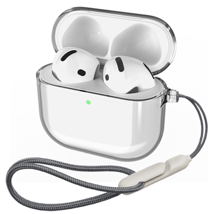 适用airpods4保护套airpods4耳机壳airpodspro2透明保护壳主动降噪tpu软壳男生高清防摔防刮同款挂绳usb-c