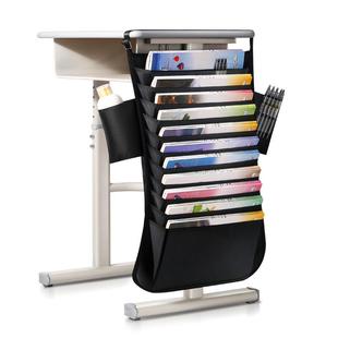 悟生挂书袋课桌收纳袋学生书桌挂袋加厚大容量高中生初中生专用教室课桌侧挂桌边书本收纳袋神器书立置物架