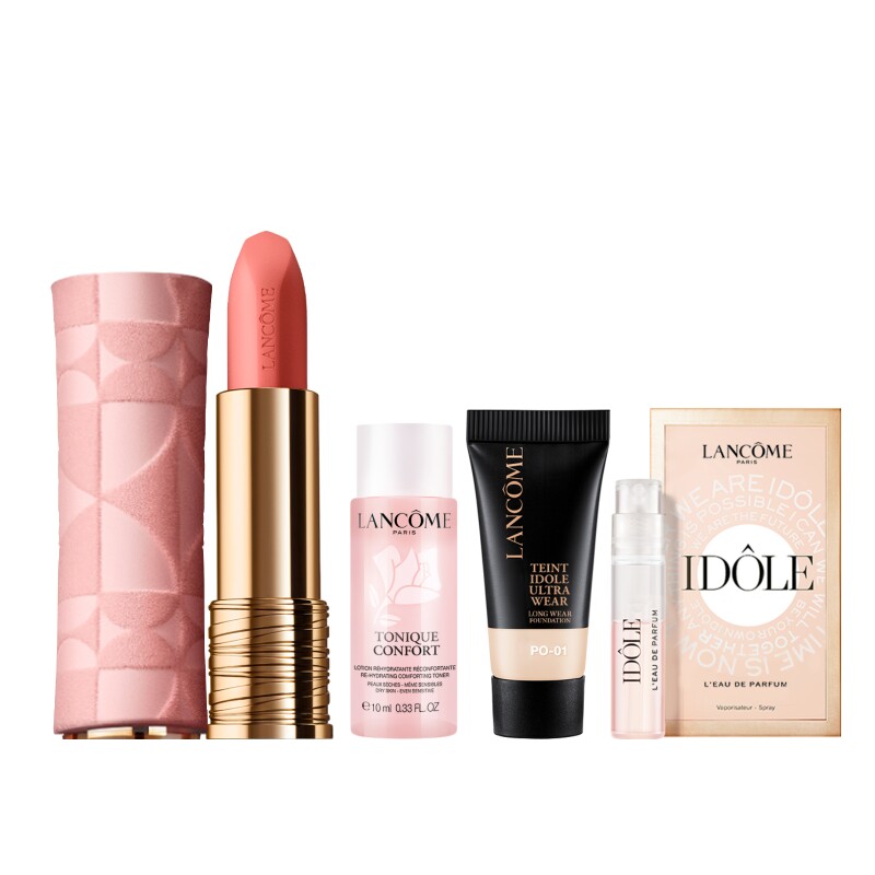 兰蔻菁纯唇膏限量礼盒 375/296丝绒雾面