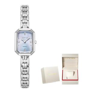 飞亚达女表倾城系列东方美人女士腕表方表盘石英钢带手表865039